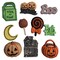 Buttons Galore and More Craft & Sewing Buttons - Halloween Night - 30 Buttons